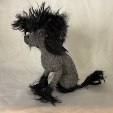 Pelúcia animal feita à mão chinesa preta com crista para cães sem pêlos comprar usado  Enviando para Brazil