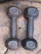 Antique edwardian dumbbells for sale  PETERBOROUGH