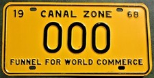 Canal zone license for sale  Kalispell