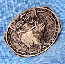 Usado, Fivela de cinto base Rocky Mountain Elk vintage 1995 medalhas design prêmio .NOX558 comprar usado  Enviando para Brazil