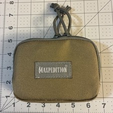 Organizador de bolso gordo Maxpedition verde, compacto 5" x 6" x 2", usado comprar usado  Enviando para Brazil