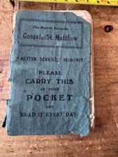 Ww1 pocket bible for sale  SOUTH CROYDON