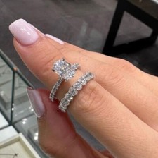 Moissanite bridal set for sale  Jamaica