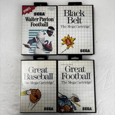 Lote de 4 Sega Master System Sports Great Football Baseball Black Belt Walter comprar usado  Enviando para Brazil