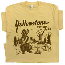 Camiseta Yellowstone engraçada parque nacional acampamento caminhadas retrô masculina feminina comprar usado  Enviando para Brazil
