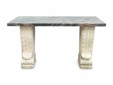 Mesa estilo antigo estilo neoclássico pedra fundida e granito, usado comprar usado  Enviando para Brazil