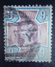 UŻYWANE ZNACZKI ZJEDNOCZONE KRÓLESTWO 1887 KRÓLOWA WIKTORIA.... na sprzedaż  Wysyłka do Poland