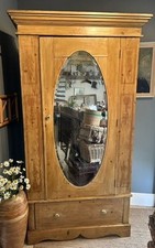 Antique pine wardrobe for sale  LANGPORT