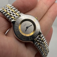 RELÓGIO FEMININO CARTIER 21 S.STeEL E OURO MACIÇO 18K REF 1340 QUARTZO 28 mm comprar usado  Enviando para Brazil