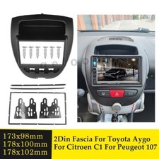 Fáscia de rádio 2 din para Toyota Aygo Citroen C1 Peugeot 107 quadro de painel estéreo, usado comprar usado  Enviando para Brazil