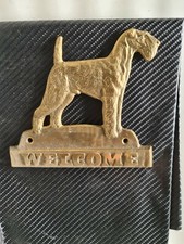 Airedale terrier plaque d'occasion  Viuz-en-Sallaz