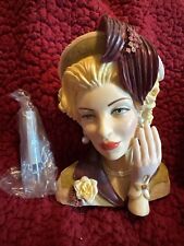 Vaso Cameo Girls Angeline #1952 Garden Club President Lady Head comprar usado  Enviando para Brazil