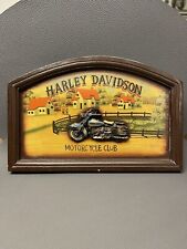 Harley davidson holzbild gebraucht kaufen  Langenfeld (Rheinland)