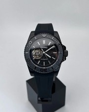 Abyss Mod Black Open Heart Automatic Watch 40mm | NH70 Movement, Black Stainless comprar usado  Enviando para Brazil