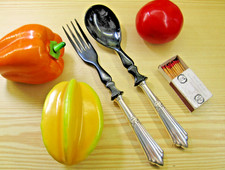 Salatbesteck hochwert echthorn gebraucht kaufen  Solingen