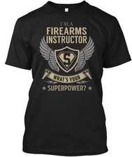 Camiseta Firearms Instructor Superpower fabricada nos EUA tamanho P a 5XL comprar usado  Enviando para Brazil
