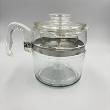 Cafeteira Pyrex 7756-B fogão de vidro coador 6 xícaras - Antiga MCM comprar usado  Enviando para Brazil