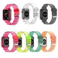 Pulseira de relógio transparente para Iphone Watch Series iWatch 6 5 4 3-1 SE 38-44mm comprar usado  Enviando para Brazil