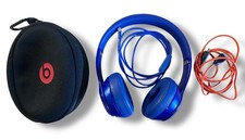 Fones de ouvido supra-auriculares sem fio Beats Solo 2 azul modelo B0534 Bluetooth comprar usado  Enviando para Brazil