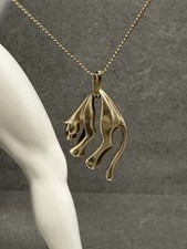 Halskette gelbgold panther gebraucht kaufen  Stahnsdorf