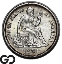 1891 seated liberty for sale  Boerne