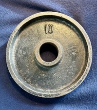 Placa vintage rara Ivanko Olympic Barbell peso ÚNICA 10 lb comprar usado Placa vintage rara Ivanko Olympic Barbell peso ÚNICA 10 lb comprar usado  Enviando para Brazil