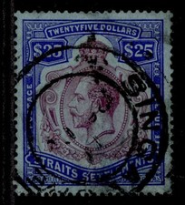 MALÁSIA - Straits GV SG240b, $25 roxo e azul/azul, USADO. Gato £ 200., usado comprar usado  Enviando para Brazil