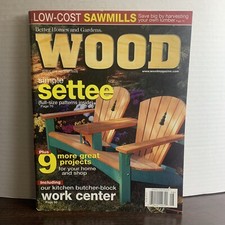 Wood Magazine August 2000 Simple Settee Full Size Patters Inside + More! comprar usado  Enviando para Brazil