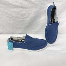 NOVO Tênis Feminino Vionic Praia Malibu Slip On Lona Azul Lavável Tamanho 9 comprar usado  Enviando para Brazil