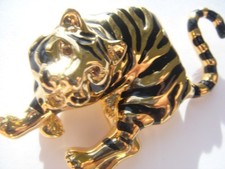 tiger diamante brooch for sale  FALKIRK