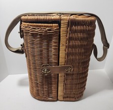Vtg wicker wine for sale  Coal Valley