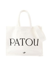 Duża torba shopper - Patou - Bawełna - Biała Kobieca Biała One Size na sprzedaż  PL