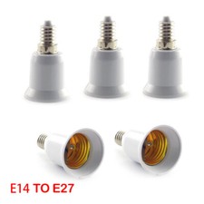 Usado, Adaptador base lâmpada LED 1/5x E14 a E27 soquete suporte lâmpada extensão conversor comprar usado  Enviando para Brazil