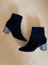 Black faux suede for sale  PETERBOROUGH