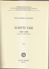 Scritti vari 1929 usato  Bari