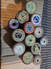 Vintage wooden cotton for sale  DROITWICH