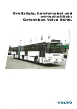 Folheto de ônibus - Volvo - SG18 - Gelenkbus articulado - Língua ALEMÃ (BU192) comprar usado  Enviando para Brazil