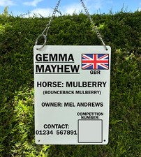 Competition stable plaque for sale  CRAWLEY