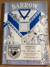 rugby league programmes barrow for sale rugby league programmes barrow for sale BURTON-ON-TRENT