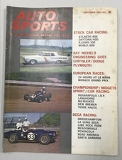 Revista Auto Sports setembro 1963/Stock Car Racing/European Racing/Sprint Car comprar usado  Enviando para Brazil
