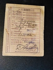 Ancienne carte alimentation d'occasion  France