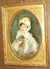 Tableau ovale ancienne d'occasion  Arinthod