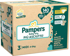 Używany, Pampers Penta Baby Dry Midi, rozmiar 3, 140 sztuk na sprzedaż  PL