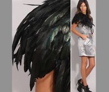 Black feather collar for sale  UK