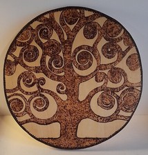 Pirografia legno albero usato  Santa Maria a Monte
