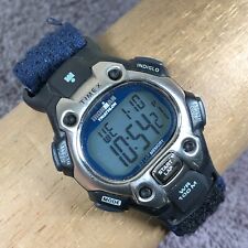 Antigo Relógio Digital Timex Ironman Triathlon Masculino T5C671 Preto Azul Quartzo 8 1/4" comprar usado  Enviando para Brazil