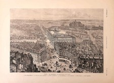 Stampa antica parigi usato  Lecco