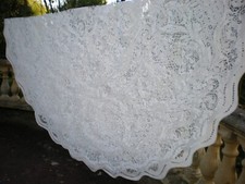 Nappe blanche dentelle d'occasion  Sedan