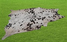 Usado, Tapete de couro de vaca 100% genuíno tapete de área couro 26,25 pés quadrados (63"x60") A-779 comprar usado  Enviando para Brazil