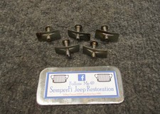 Conjunto original de 5 parafusos/clipes de montagem no painel - Ford GPW Willys MB Jeep Segunda Guerra Mundial comprar usado  Enviando para Brazil